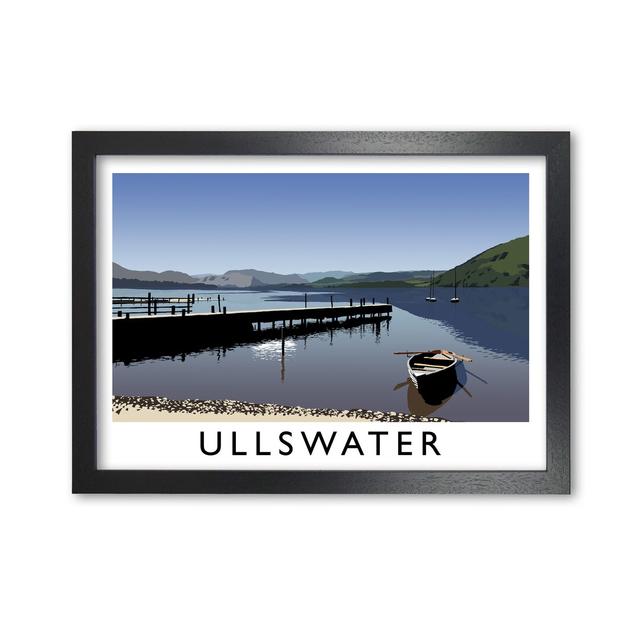 Ullswater by Richard O'Neill - Print 17 Stories Format: Black Framed, Size: 42cm H x 59.4cm W x 3cm D on Productcaster.