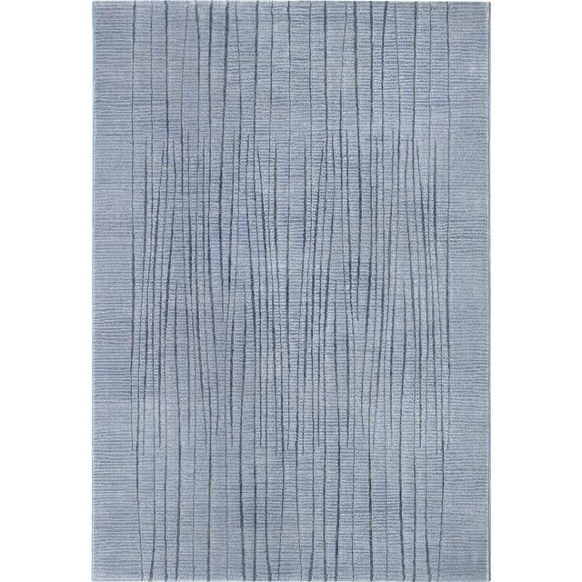 Nardine Abstract Flat Weave Blue Area Rug Ebern Designs Rug Size: Rectangle 200 x 290 cm on Productcaster.