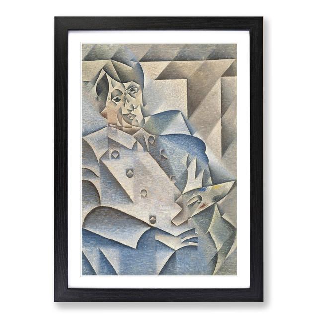 Portrait of Pablo Picasso by Juan Gris - Picture Frame Painting East Urban Home Size: 65cm H x 48cm W x 2cm D, Frame Option: Black Framed on Productcaster.