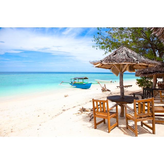 Beach Rest Pavillion by Master2 - Wrapped Canvas Photograph 17 Stories Size: 81cm H x 122cm W x 3.8cm D on Productcaster.