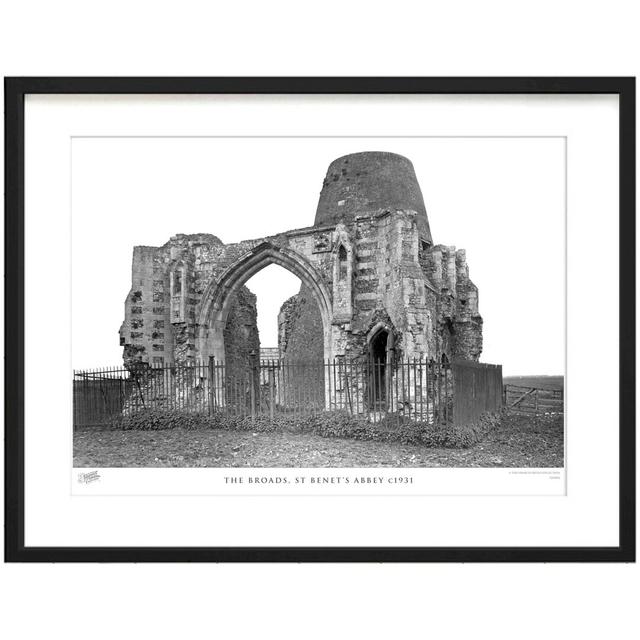 'The Broads, St Benet's Abbey C1931' by Francis Frith - Picture Frame Photograph Print on Paper The Francis Frith Collection Size: 40cm H x 50cm W x 2 on Productcaster.