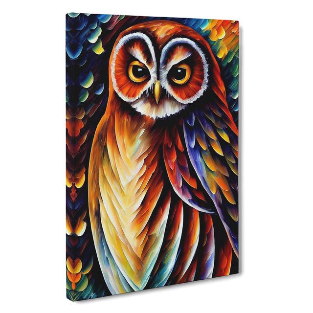 Portrait Of A Barn Owl No.4 - Wrapped Canvas Print Alpen Home Size: 50cm H x 35cm W x 3cm D on Productcaster.