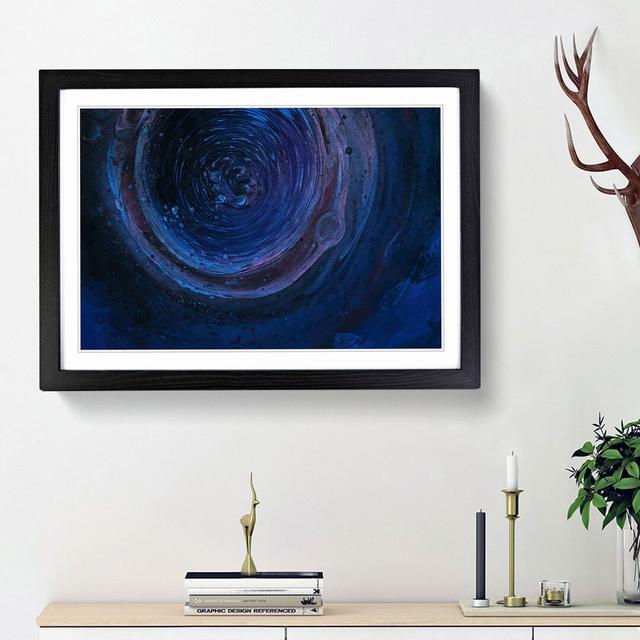 Harmony of the Night in Abstract - Picture Frame Painting Print East Urban Home Frame Option: Black Framed, Size: 62cm H x 87cm W x 2cm D on Productcaster.