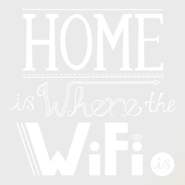 Home Is Where the Wifi Is Wall Sticker Maturi Colour: White on Productcaster.