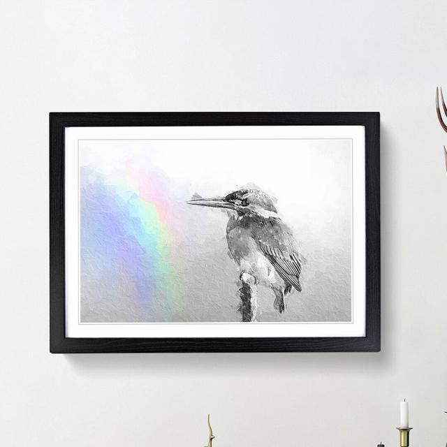 Rainbow Light in Abstract - Picture Frame Painting Print East Urban Home Frame Option: Black Framed, Size: 27cm H x 36cm W x 2cm D on Productcaster.