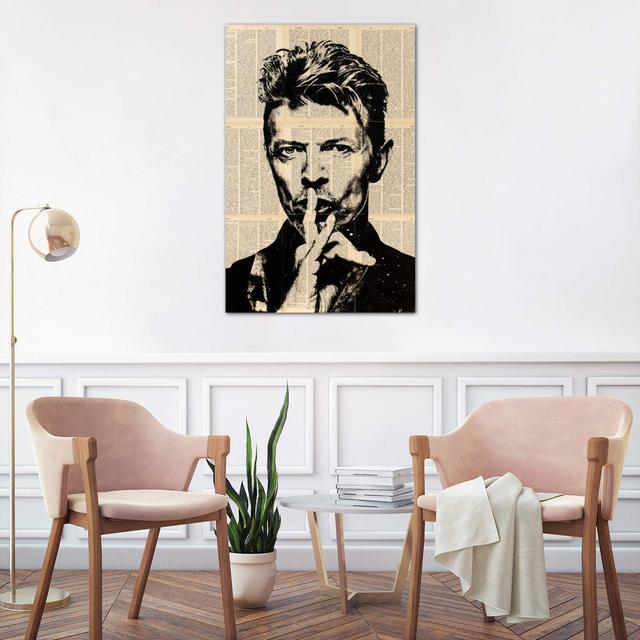 Leinwandbild - Grafikdruck „David Bowie” von Dane Shue ScanMod Design Größe: 101,06 cm H x 66,04 cm B x 1,91 cm T on Productcaster.