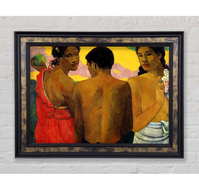 Gauguin Three Tahitians - Single Picture Frame Art Prints Bright Star Size: 59.7cm H x 84.1 cm W x 8cm D on Productcaster.