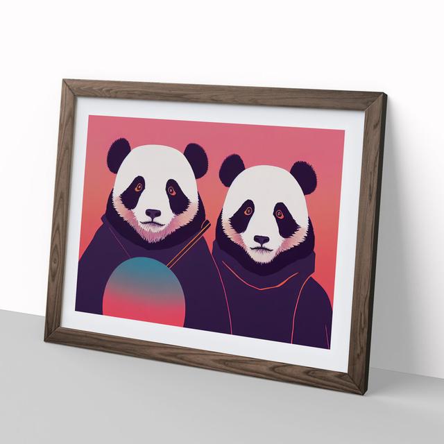 Ultimate Pandas - Picture Frame Graphic Art 17 Stories Size: 46cm H x 64cm W x 2cm D, Frame Colour: Walnut Framed on Productcaster.