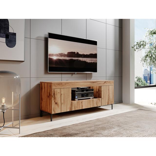 Leadley TV Stand for TVs up to 65" Metro Lane Colour: Brown on Productcaster.