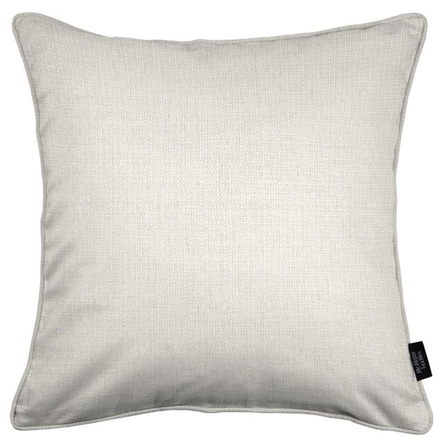 Square Throw McAlister Textiles Fill Material: Cushion Cover Only - No Insert, Colour: Cream , Size: 60cm x 60cm on Productcaster.