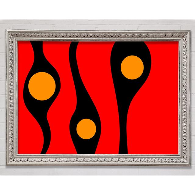 Red Fish Ocean Framed Print Ivy Bronx Size: 21cm H x 29.7cm W x 3cm D, Format: White Framed Paper on Productcaster.