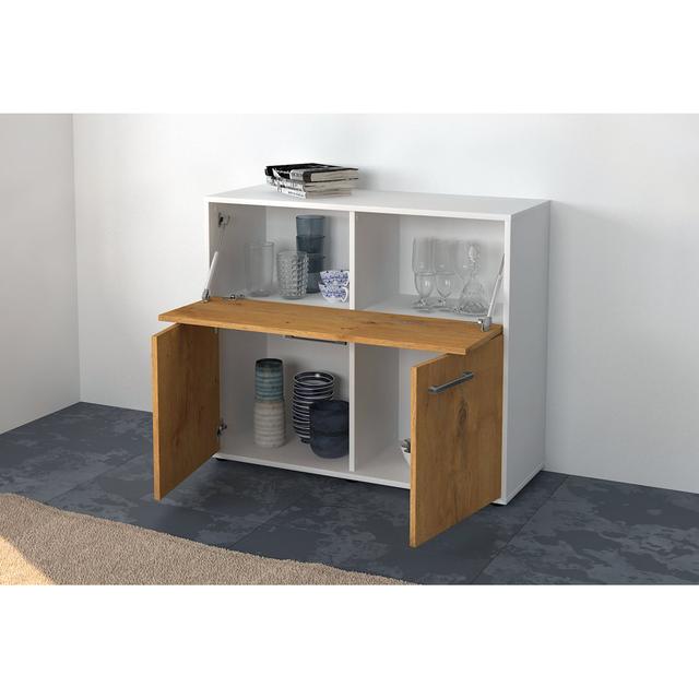 Kirsti TV Stand for TVs up to 70" Latitude Run Colour: Cedar Wood/White on Productcaster.