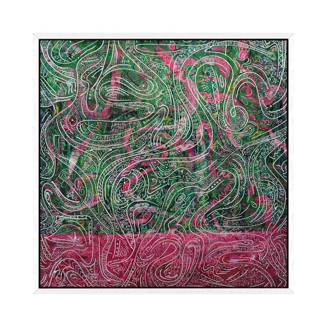 Green Dragon by Vincent Keele - Gallery-Wrapped Canvas Giclée on Canvas Metro Lane Size: 93.98cm H x 93.98cm W x 3.81cm D, Format: White Floated Frame on Productcaster.