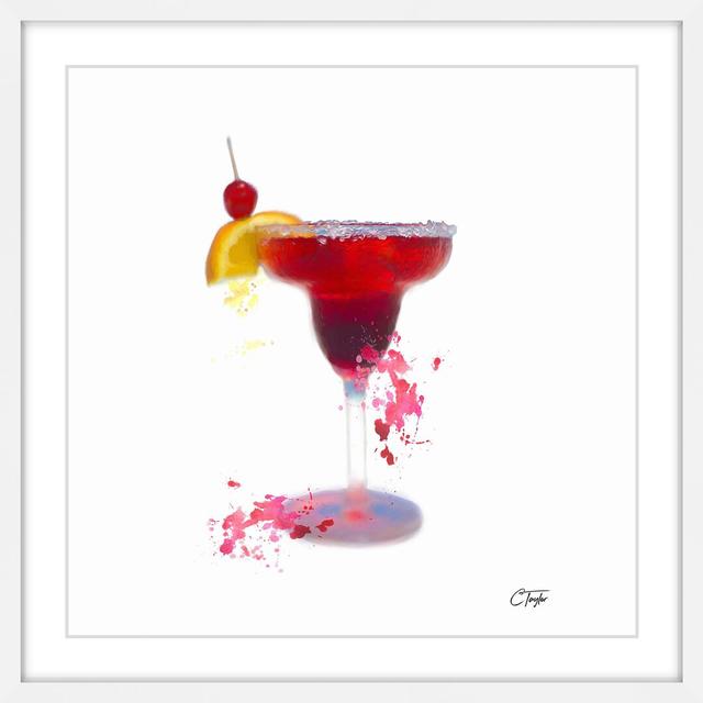 'Strawberry Margarita' by Colleen Taylor Framed Watercolour Painting Print East Urban Home Size: 41cm H x 41cm W on Productcaster.