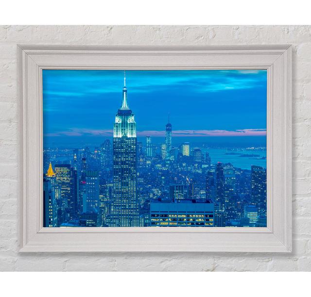 Empire State Building Latitude Run Size: 21cm H x 29.7cm W x 8cm D, Format: Galway White Framed Paper on Productcaster.