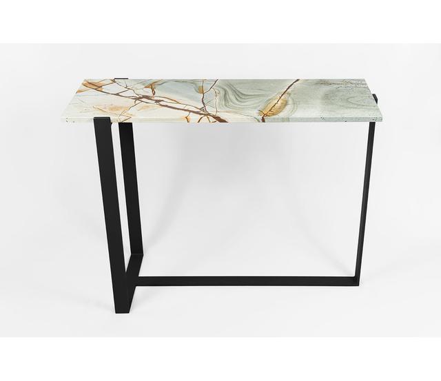 Adaelyn 100Cm Console Table Canora Grey Colour (Table Base): Black on Productcaster.