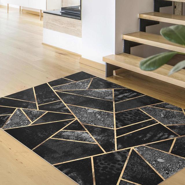 Rectangular Janayla Abstract Machine Woven Area Rug East Urban Home Rug Size: Rectangle 75 x 100cm on Productcaster.