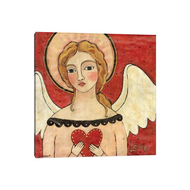 Angel Of Love by Teresa Kogut - Painting on Canvas Ebern Designs Size: 93.98cm H x 93.98cm W x 3.81cm D, Format: Wrapped Canvas on Productcaster.