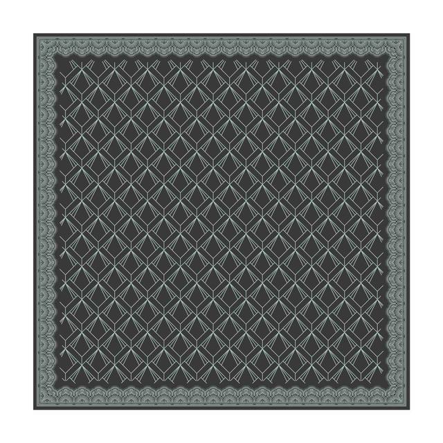 Ghee Grey/Black Indoor/Outdoor Rug East Urban Home Rug Size: Square 100cm on Productcaster.