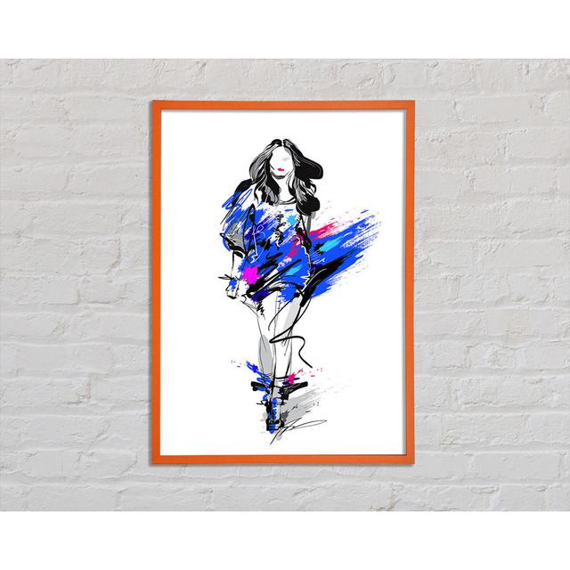 Runway Blues - Single Picture Frame Art Prints Ivy Bronx Size: 29.7cm H x 21cm W x 2cm D on Productcaster.