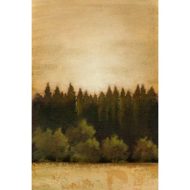 Treeline Sunset I by Ethan Harper - Wrapped Canvas Painting Union Rustic Size: 30cm H x 20cm W x 3.8cm D on Productcaster.