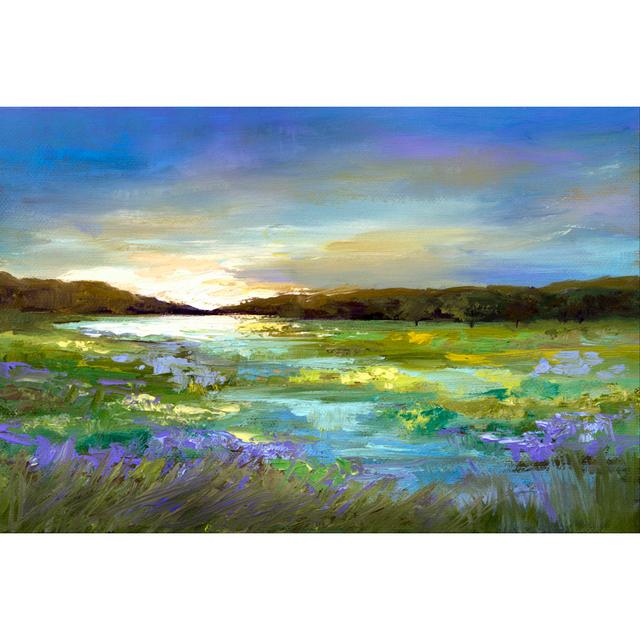 Radiant Evening by Sheila Finch - Wrapped Canvas Painting Marlow Home Co. Size: 30cm H x 46cm W x 3.8cm D on Productcaster.