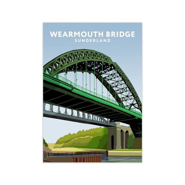 Wearmouth Bridge Sunderland by Richard O'Neill - Print 17 Stories Size: 29.7 cm H x 21 cm W x 3 cm D on Productcaster.