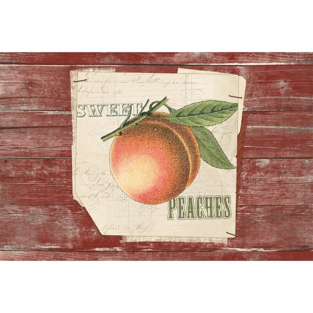 Sweet Peaches by Katie Pertiet - Wrapped Canvas Painting Print Rosalind Wheeler Size: 51cm H x 76cm W on Productcaster.