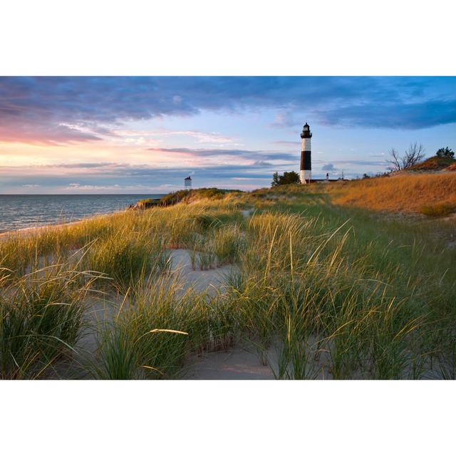 Big Sable Point Lighthouse - Wrapped Canvas Photograph Breakwater Bay Size: 20cm H x 30cm W x 3.8cm D on Productcaster.