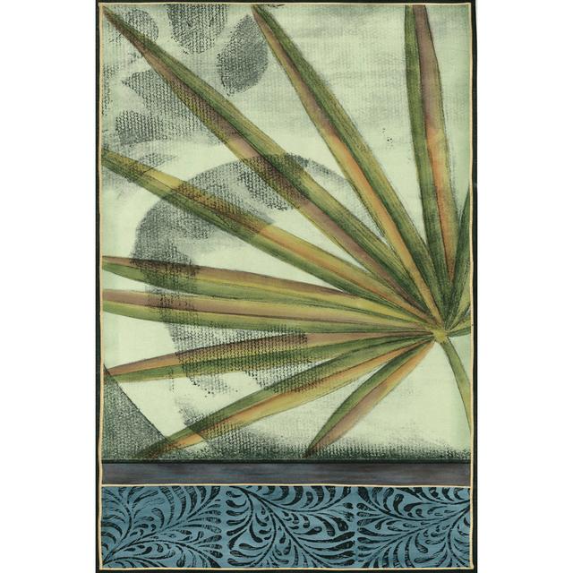 Small Sophisticated Palm I by Jennifer Goldberger - Wrapped Canvas Graphic Art Pergo Classics Size: 30cm H x 20cm W x 3.8cm D on Productcaster.