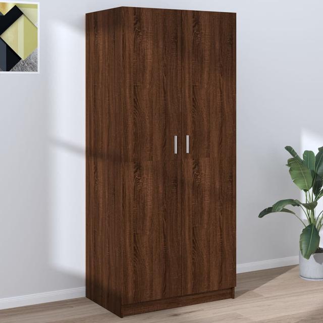 Drehtürenschrank Benefiel Metro Lane Größe: 180 cm H x 80 cm B x 52 cm T, Ausführung: Braune Eiche on Productcaster.