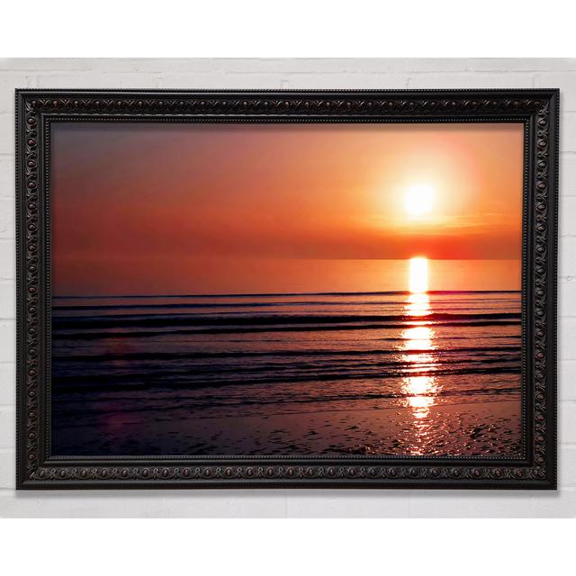 Peach Sun Reflection - Single Picture Frame Art Prints Bright Star Size: 100cm H x 141.4cm W on Productcaster.