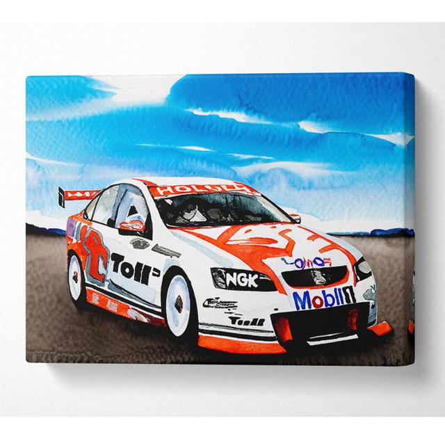 Toll Holden Comadore Racing Car - Wrapped Canvas Art Prints Latitude Run Size: 101.6cm H x 142.2cm W x 10cm D on Productcaster.