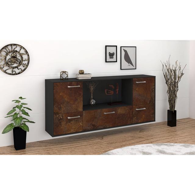 Sideboard Batul Brayden Studio Farbe (Korpus/Front): Rost/Anthrazit on Productcaster.