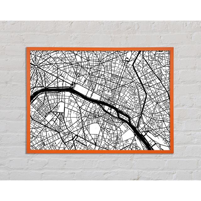 Alsa Map Of The City 3 Paris - Single Picture Frame Art Prints Williston Forge Size: 59.7cm H x 84.1cm W x 2cm D on Productcaster.