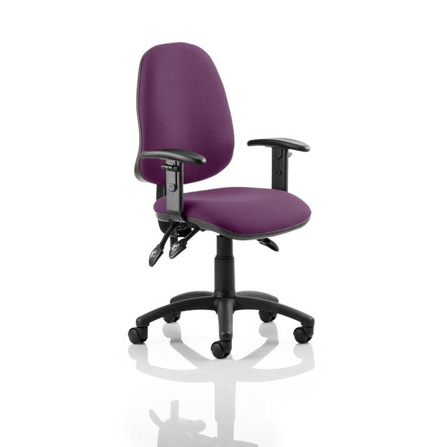 Mid-Back Desk Chair Symple Stuff Colour: Aubergine on Productcaster.