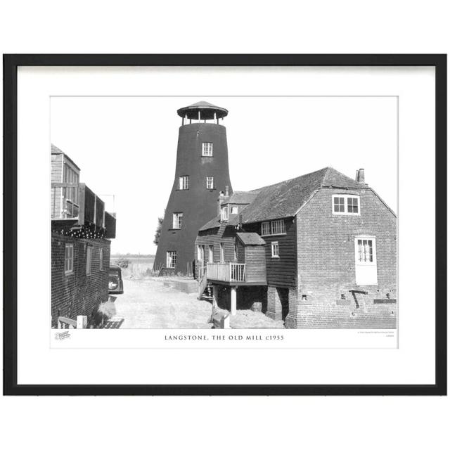 'Langstone, the Old Mill C1955' by Francis Frith - Picture Frame Photograph Print on Paper The Francis Frith Collection Size: 60cm H x 80cm W x 2.3cm on Productcaster.