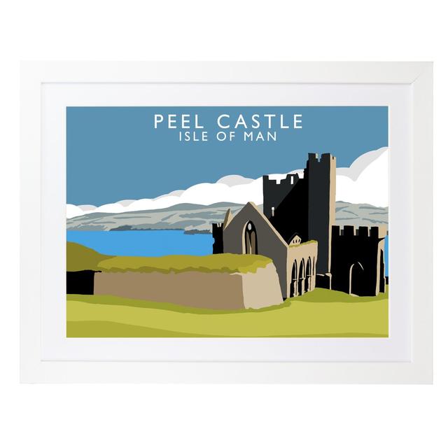 Peel Castle 2 by Richard O'Neil - Graphic Art Print on Paper East Urban Home Format: White Wood Frame, Size: 33.5 cm H x 43.5 cm W x 2.2 cm D on Productcaster.