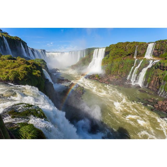 The Iguazu Falls - Wrapped Canvas Photograph Union Rustic Size: 61cm H x 91cm W x 3.8cm D on Productcaster.