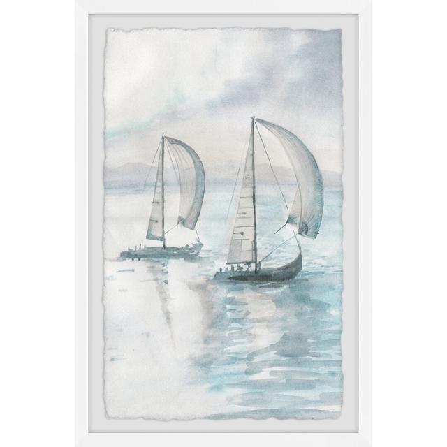 'Sailing at the Blue Sea' by Parvez Taj Framed Painting East Urban Home Size: 45 cm H x 38 cm W on Productcaster.