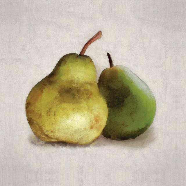 Pair Of Pears - Wrapped Canvas Painting August Grove Size: 76cm H x 76cm W x 3.8cm D on Productcaster.