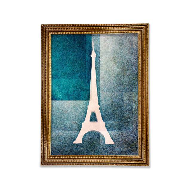 Eiffel Tower Blues - Print Rosalind Wheeler Size: 84.1cm H x 59.7cm W x 3cm D on Productcaster.