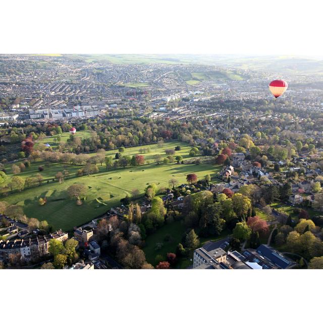 Balloon Ride Over Bath City by Woolfenden - Wrapped Canvas Print Ebern Designs Size: 20cm H x 30cm W x 3.8cm D on Productcaster.