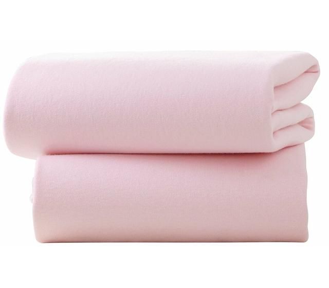 180 Thread Count 100% Brushed Cotton Fitted Sheet Symple Stuff Size: Kingsize (5'), Colour: Pink on Productcaster.