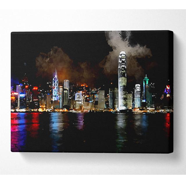 Hong Kong Cloudy Nights - Print Latitude Run Size: 50.8cm H x 81.3cm W x 10cm D on Productcaster.