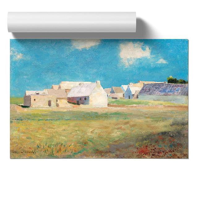 Breton Village by Odilon Redon - Unframed Painting East Urban Home Size: 21cm H x 30cm W x 0.1cm D on Productcaster.