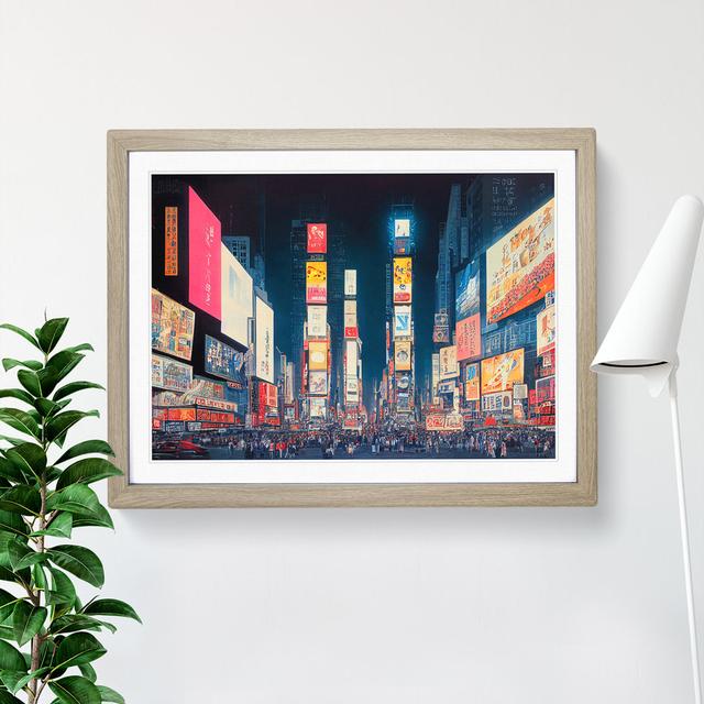 XH1022-6203X Modern Times Square Art Vol.2 - Single Picture Frame Print 17 Stories Format: Oak Framed, Size: 25cm H x 34cm W x 2cm D on Productcaster.