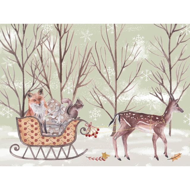 Christmas Time I by Melissa Wang - Wrapped Canvas Graphic Art Print Blue Elephant Size: 20cm H x 30cm W on Productcaster.