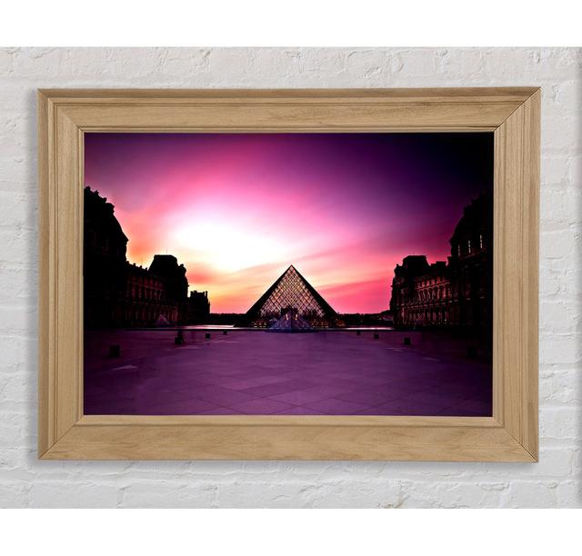 Louvre Museum At Sunset - Single Picture Frame Art Prints Bright Star Size: 21cm H x 42cm W x 8 cm on Productcaster.