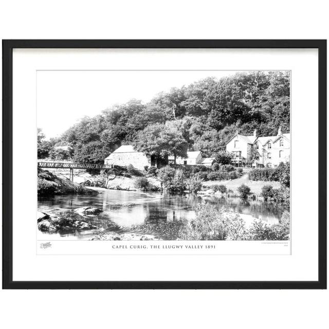 'Capel Curig, the Llugwy Valley 1891' - Picture Frame Photograph Print on Paper The Francis Frith Collection Size: 45cm H x 60cm W x 2.3cm D on Productcaster.